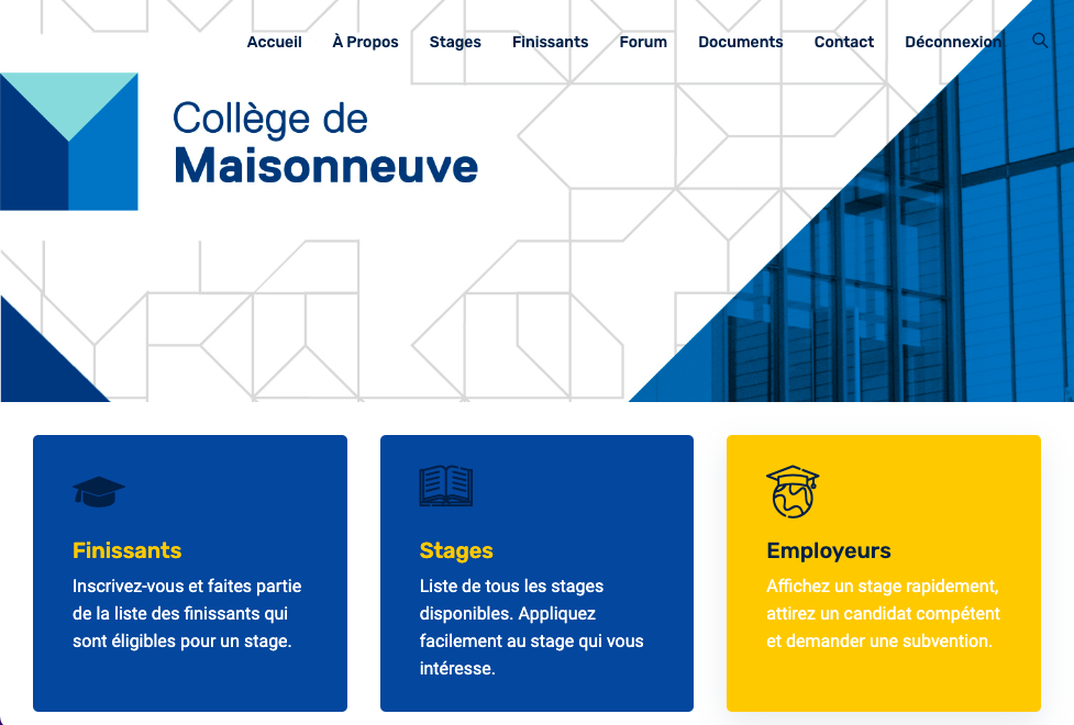 portfolio, forum de stages étudiants